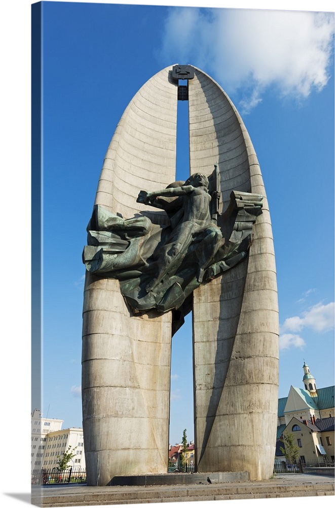 Europe, Poland, Rzeszow, communist monument.