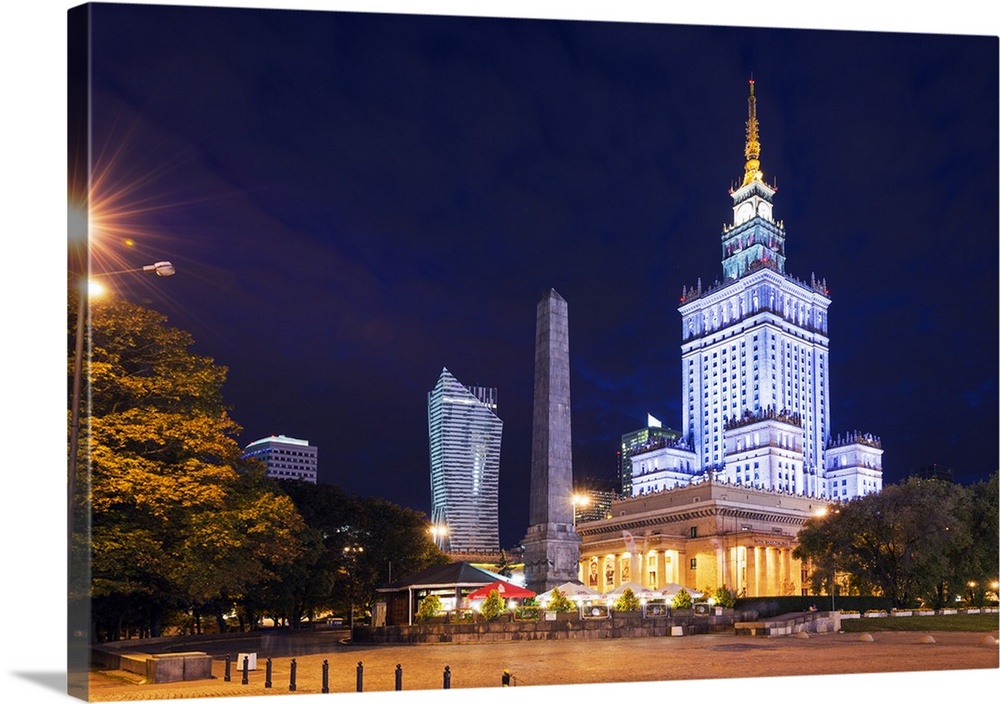 Europe, Poland, Warsaw, Palace of Culture and Science.