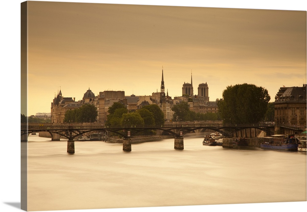 Pont des Arts and River Seine, Paris, France