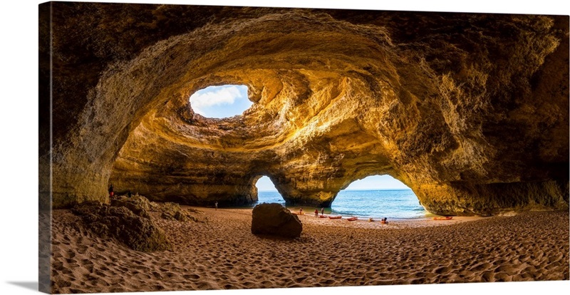 Portugal, Algarve, Faro District, Lagoa, Benagil Caves | Great Big Canvas