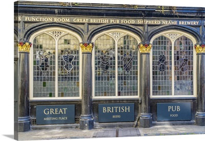 Pub Facade, Bloomsbury, London, England