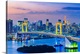 image thumbnail of Rainbow Bridge and Tokyo Bay, Odaiba, Tokyo, Kanto region, Japan.
