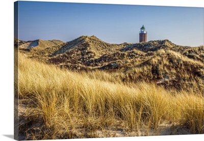 Red Cliff Lighthouse In Kampen, Sylt, Schleswig-Holstein, Germany