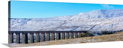 Ribblehead Viaduct And Whernside Mountain, UK, England, North Yorkshire