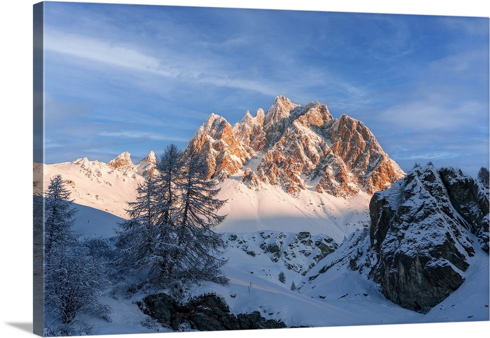 Rocky Peak Of Piz Lagrev, Engadin, Graubunden Canton, Switzerland