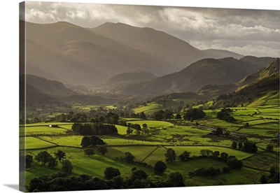 Rolling countryside near Keswick in the Lake District, Cumbria, England