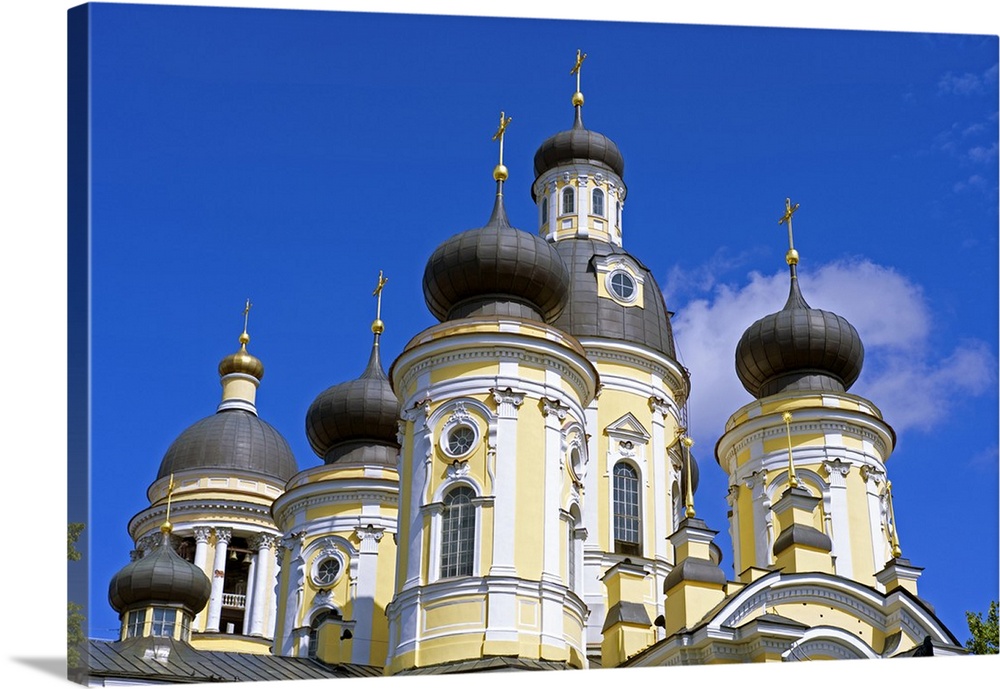 Russia, St Petersburg. Cupolas of the Vladimirsky Church.