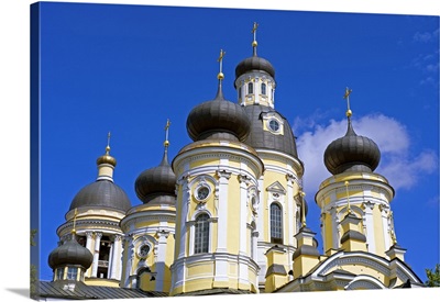 Russia, St Petersburg, Cupolas of the Vladimirsky Church