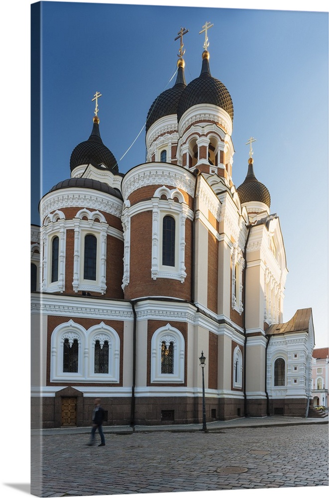 Exterior of Russian Orthodox Alexander Nevsky Cathedral, Toompea, Old Town, Tallinn, Estonia, Europe