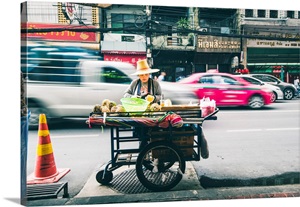 Samphanthawong (Chinatown), Bangkok, Thailand. Street Food Vendor. image thumbnail