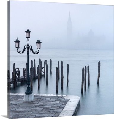 San Giorgio Maggiore In The Mist, From San Marco, Venice, Italy image thumbnail