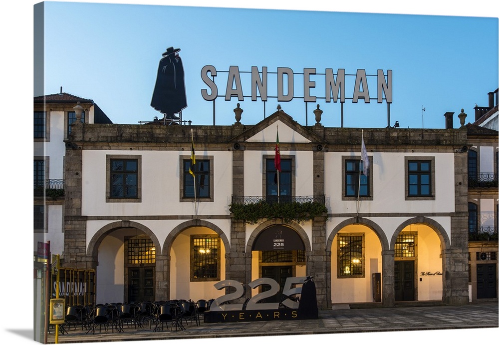 Sandeman Port Wine Warehouse, Porto, Portugal.