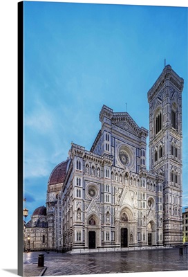 Santa Maria Del Fiore Cathedral At Dawn, Florence, Tuscany, Italy