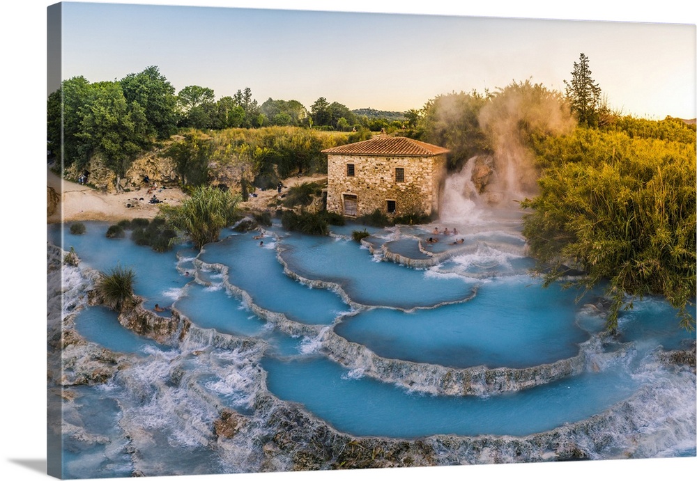 Saturnia hot springs, Grosseto province, Tuscany, Italy.