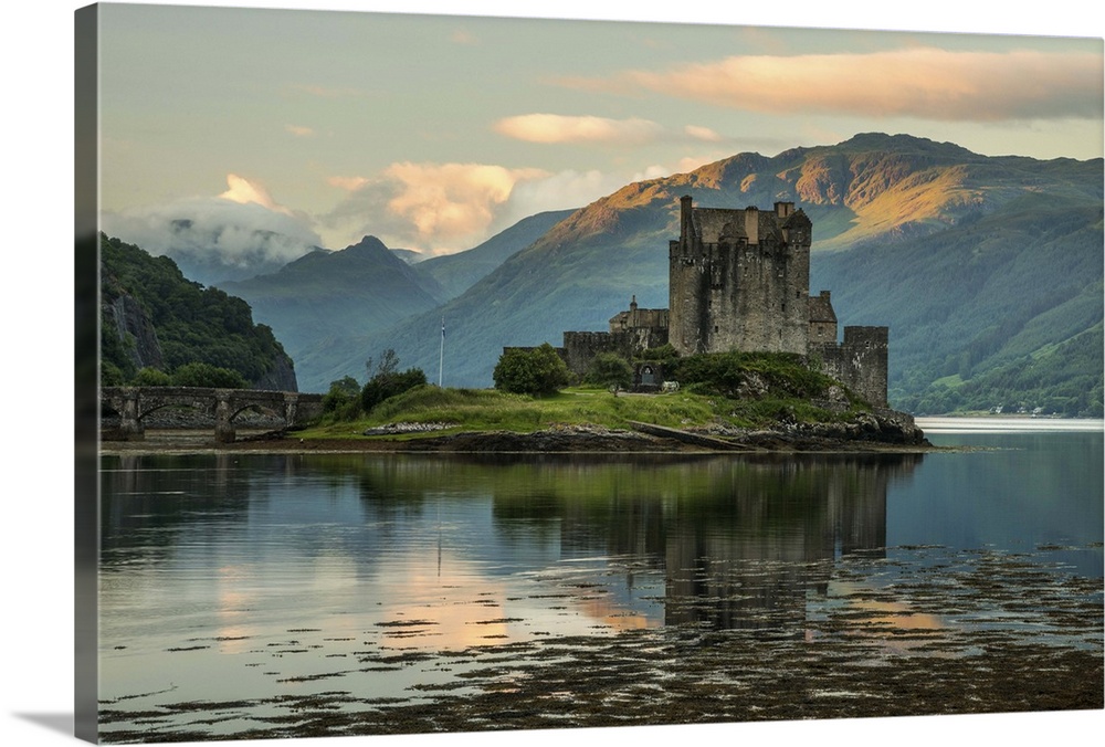 Scotland, Dornie, Eilean Wall west Canvas Donan Big Canvas Wall Peels Prints, | Prints, Framed Great Castle, Art