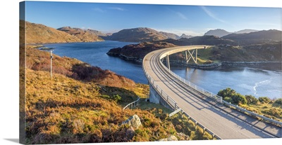 Scotland, Highland, Sutherland, Loch a' Chairn Bhain, Kylesku, Kylesku Bridge