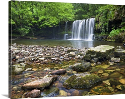 Scwd Ddwli waterfall on the Nedd Fechan River, Brecon Beacons NP, Powys, Wales