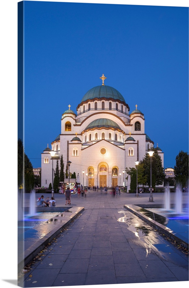 Serbia, Belgrade, St Sava Temple - The largest orthodox cathedral in the world.