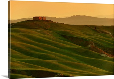 Siena Countryside (Crete Senesi) At Sunrise In Early Spring, Tuscany, Italy