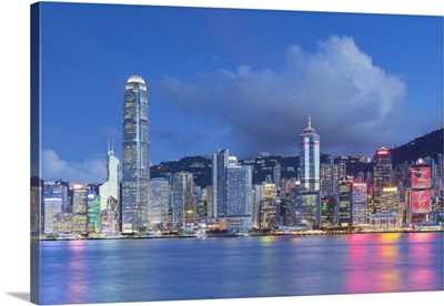 Skyline of Hong Kong Island, Hong Kong, China