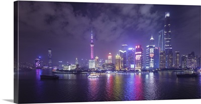 Skyline of Pudong from The Bund, Shanghai, China