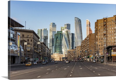 Skyscrapers of the Modern Moscow-City International business and finance development