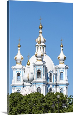 Smolny Cathedral By Francesco Bartolomeo Rastrelli, Saint Petersburg, Russia
