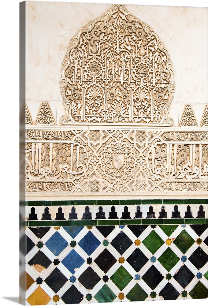 Spain, Andalusia, Granada, Alhambra, Moorish architecture.