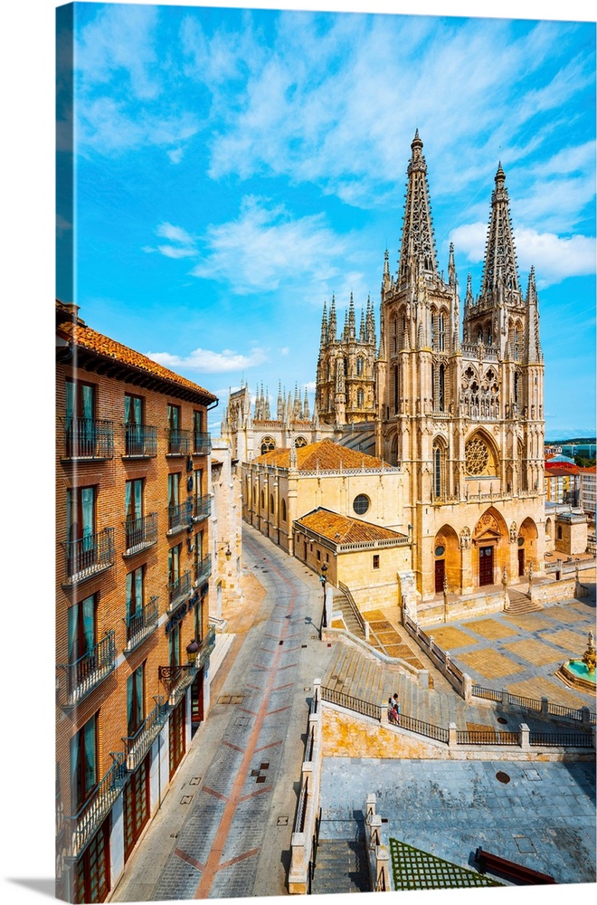 Spain, Castile and Leon, Burgos. The gothic Cathedral of Saint Mary of Burgos.