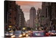 image thumbnail of Spain, Madrid, Centro Area, Gran Via looking towards the Torre de Madrid and Plaza de Espana, dusk