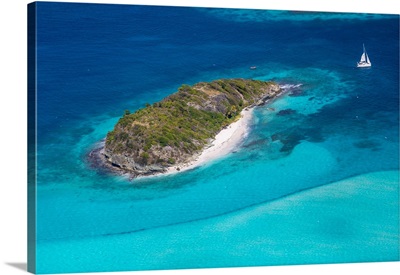 St Vincent And The Grenadines, Tobago Cays, Aerial View Of Jamesby