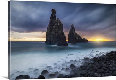 Sunrise At Ribeira Da Janela Beach, Porto Moniz, Madeira Island, Portugal
