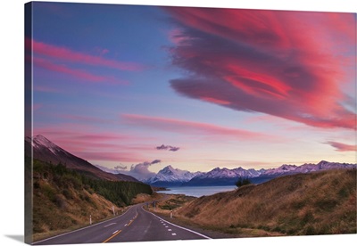 Sunrise From Peters Lookout, Mount Cook Road, Canterbury, New Zealand