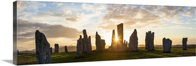 Sunset, Callanish Standing Stones, Isle of Lewis, Outer Hebrides, Scotland