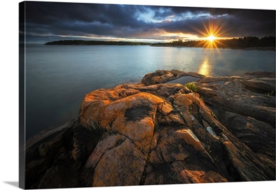 Sunset Over Georgian Bay, Killarney, Ontario, Canada