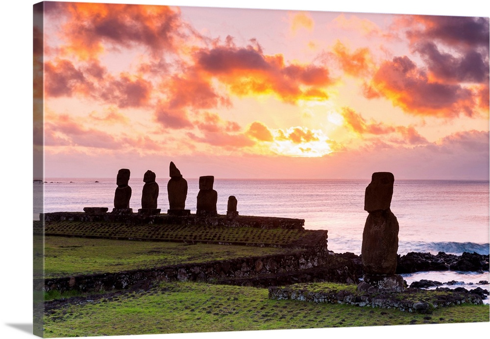 Moai emoji | Canvas Print