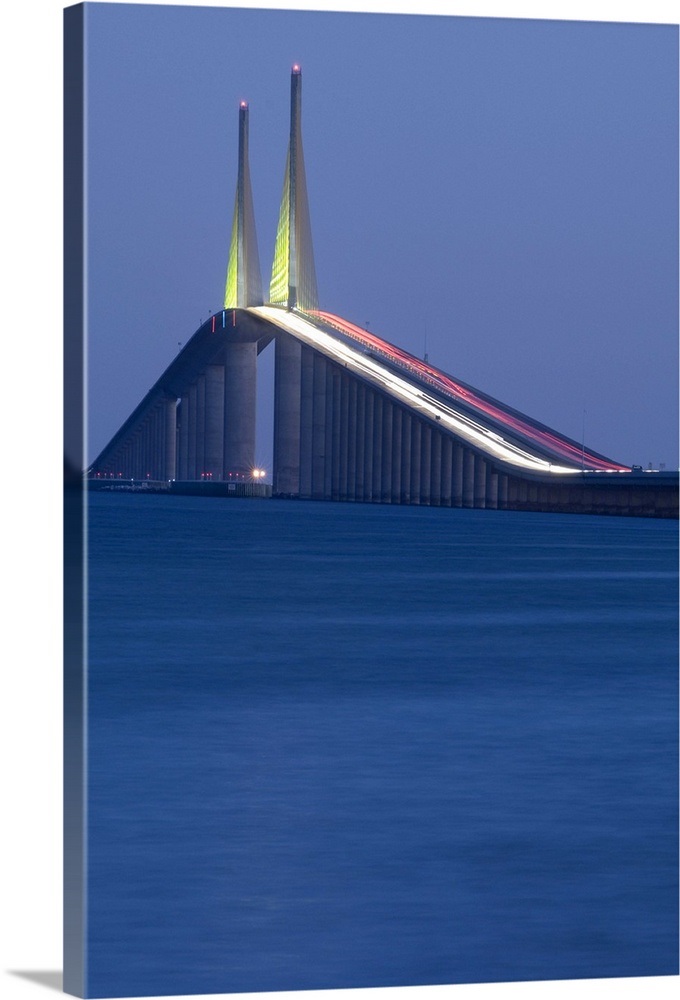 Sunshine Skyway Bridge, Tampa Bay, Saint Petersburg, Florida Wall Art
