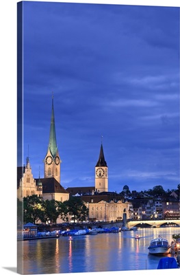 Switzerland, Zurich, Old town and Limmat River