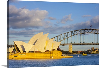 Sydney Opera House and Harbour Bridge, Darling Harbour, Sydney, Australia