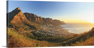 Table Montain, Twelve Apostles and Camp's Bay from Lion's Head, South Africa