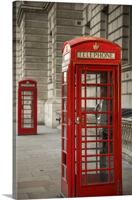 Telephone Boxes, Whitehall, London, England
