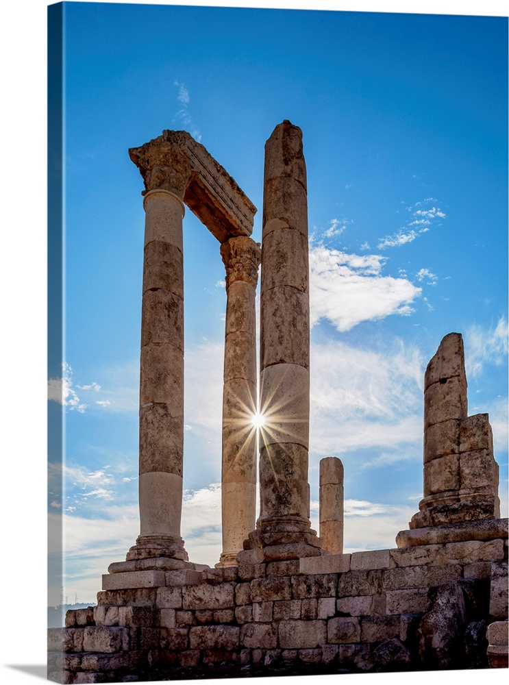 Temple Of Hercules Ruins, Amman Citadel, Amman Governorate, Jordan.