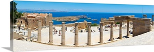 The Acropolis of Lindos, Lindos, Rhodes, Greece image thumbnail
