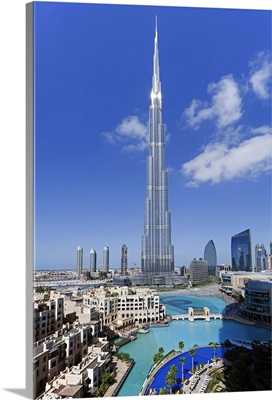 K Burj Khalifa Skyscraper Art Print Home Decor Wall Art Poster