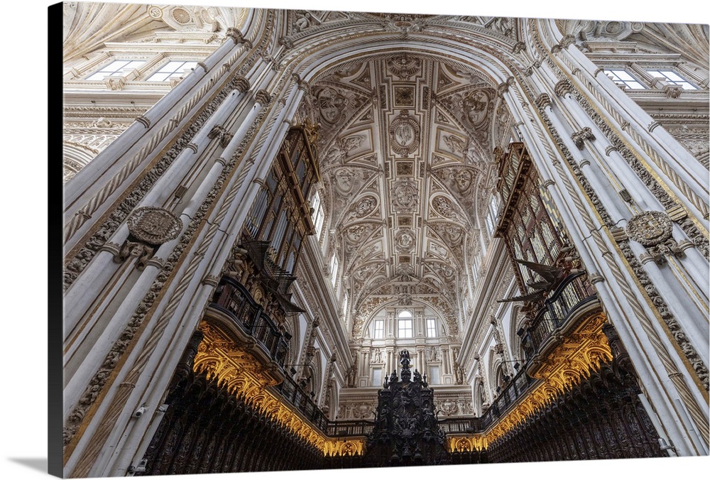 The ceiling of the Cathedral  Mosque of Cordoba, Cordoba, Andalucia, Spain.