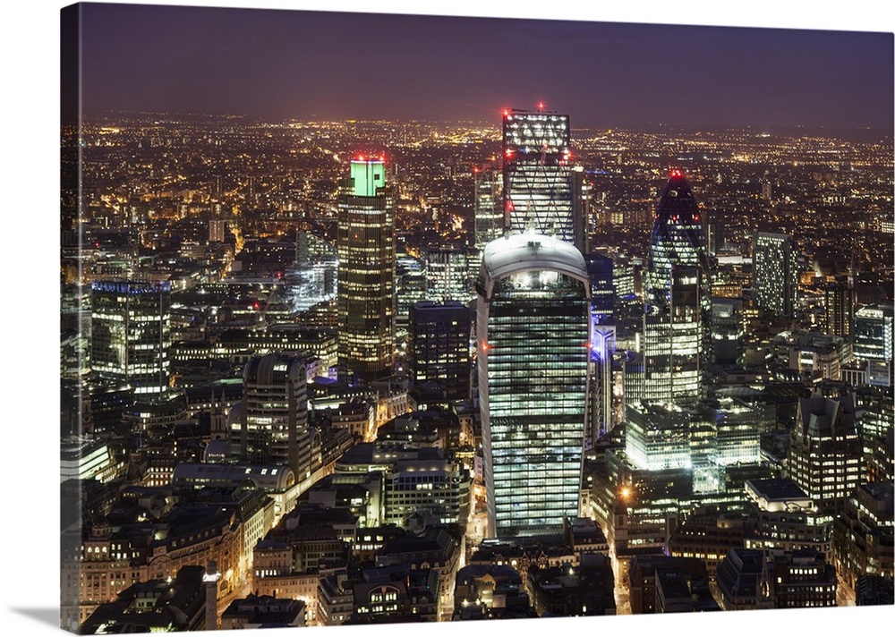 The City of London seen from the viewing gallery of the Shard.