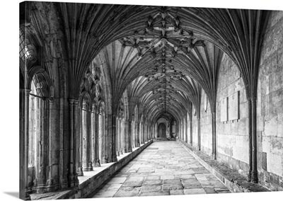 The Great Cloister Of The Canterbury Cathedral, Kent, England