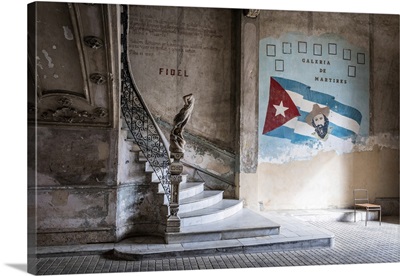 The Hallway And Staircase Leading Up To La Guarida Restaurant, Havana, Cuba