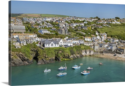 The harbour and picturesque village of Port Isaac situated on the North Cornish coast
