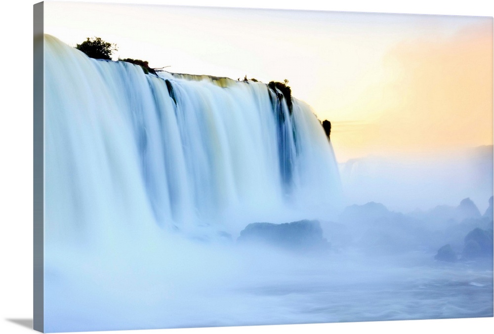 Brazil, Parana State, The Iguacu Or Iguazu Falls Photographed From The Brazilian Side Of The Waterfalls